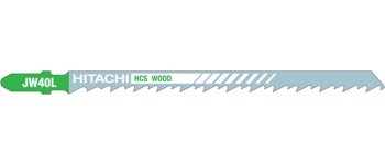Пилки для лобзика по мягкому и шероховатому дереву JW40L грубый рез 5 шт Hitachi 750028 (Швейцария)