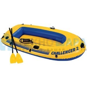 Лодка надувная двухместная  Challenger-2 Set, Intex 68367NP - фото